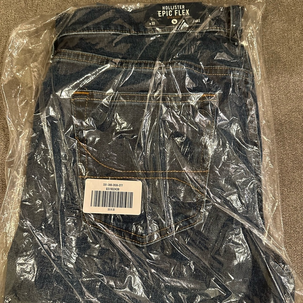 Men’s Hollister epic flex straight jeans 33x32